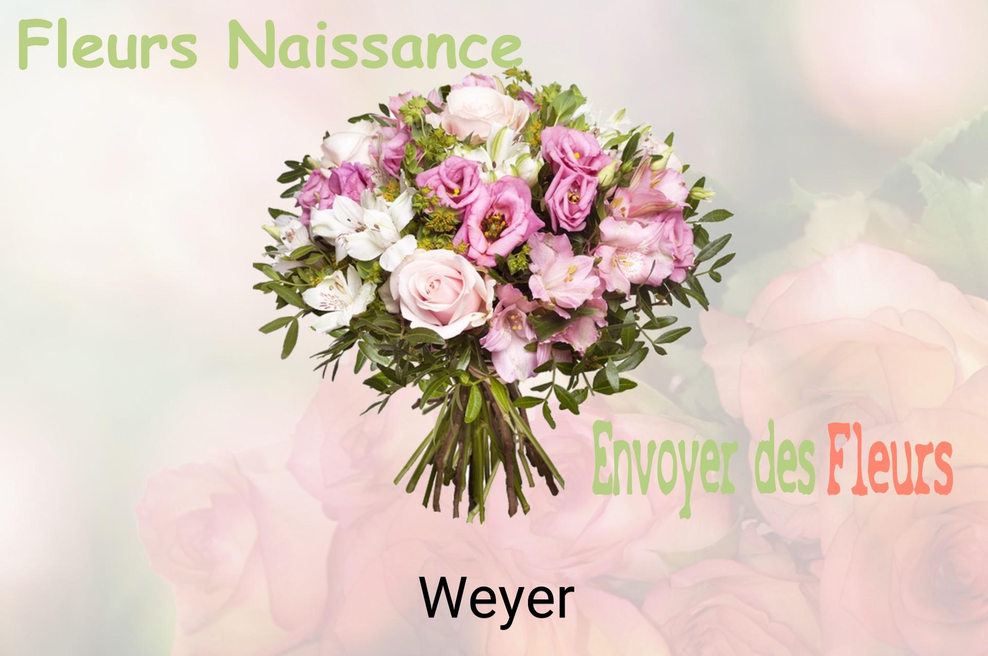 Bouquet de fleurs de naissance livré à Weyer